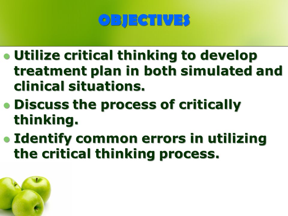 Critical Thinking Scenario 1